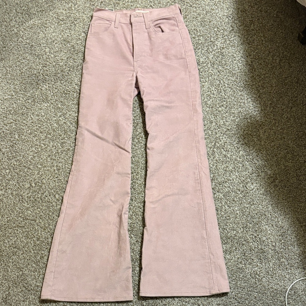 Levi's Lavender Flare Corduroy Pants
